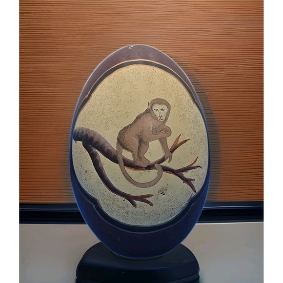 The Unbranded Brand Other - Decorative Egg Monkey Asian Theme Appro 6" Tall Moody Goth Zoo